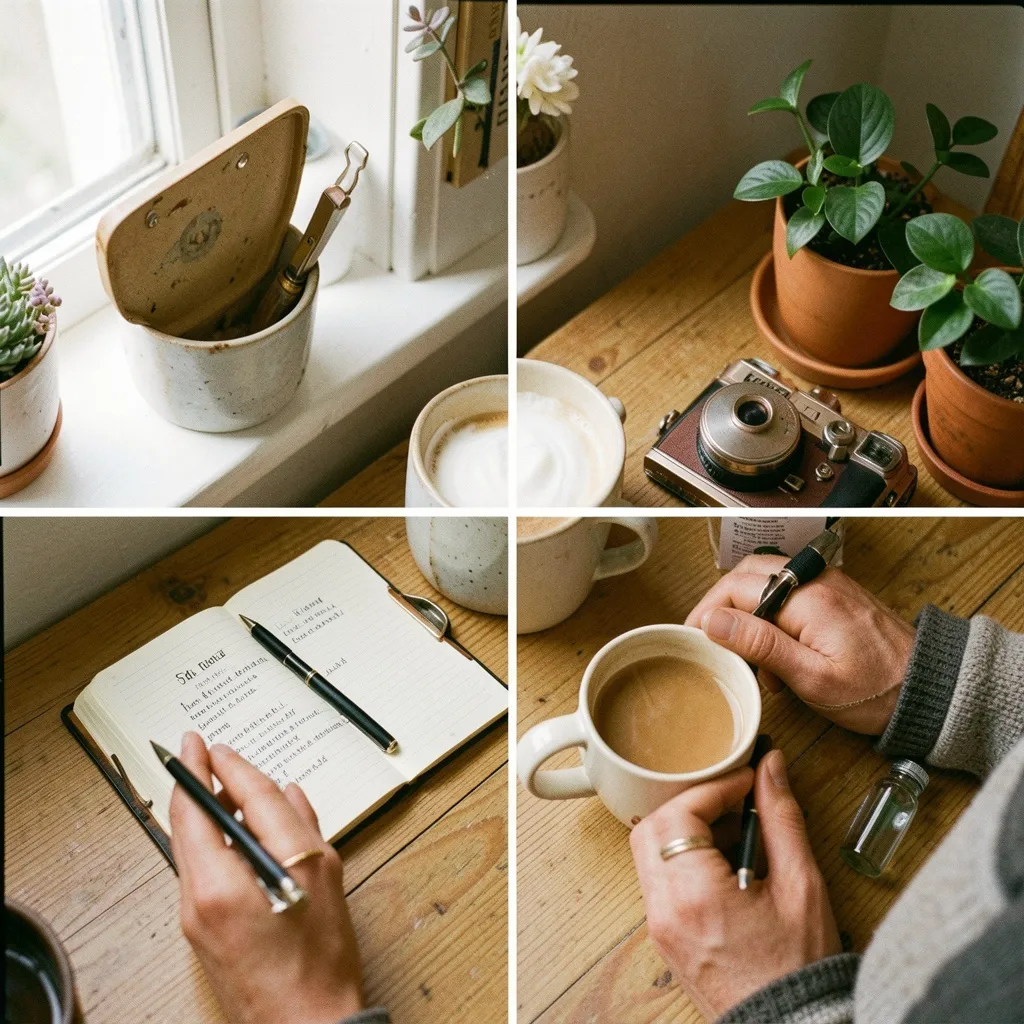 Balanced composition representing three supporting elements